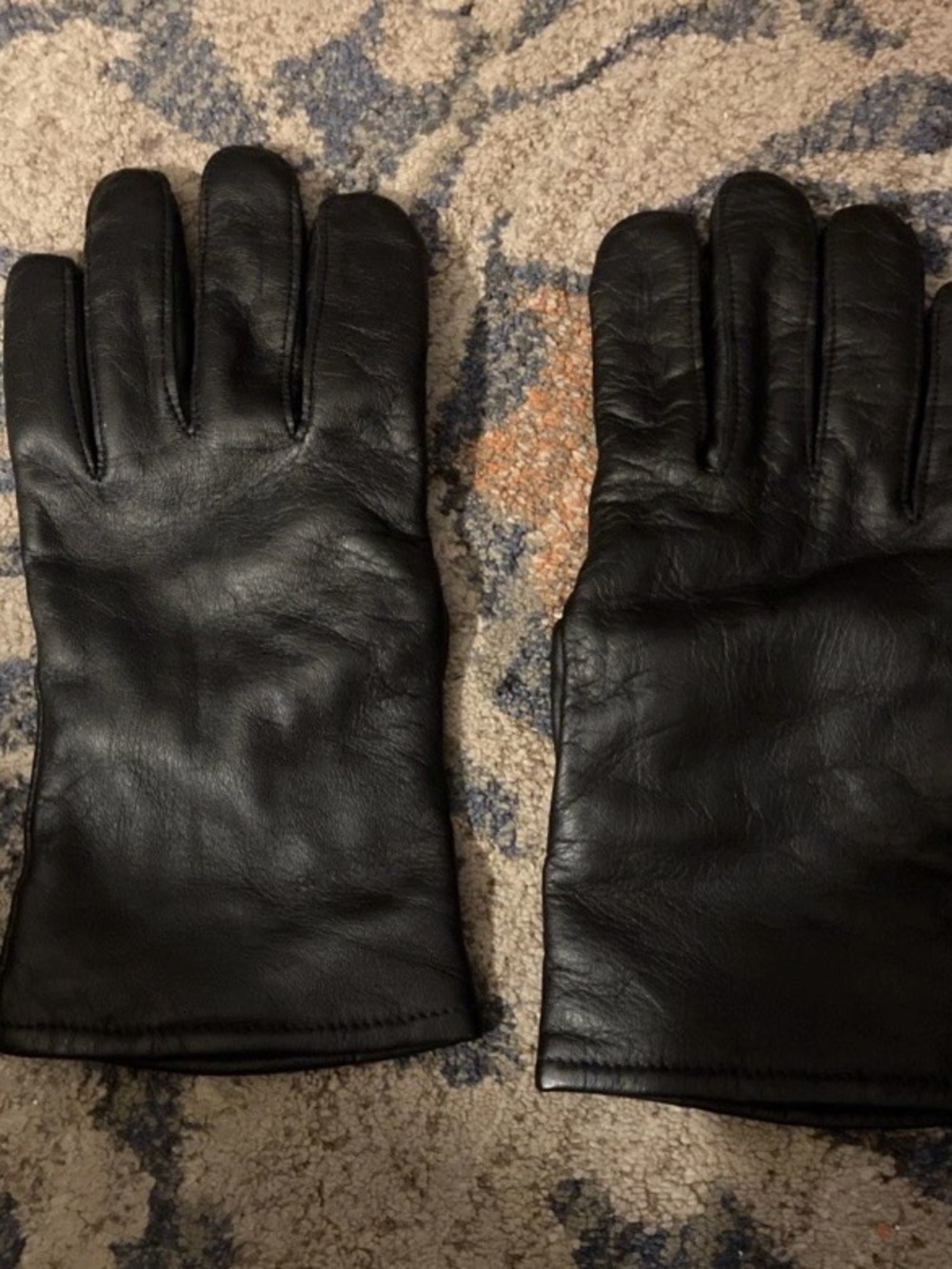 USMC Issued Black Leather Gloves